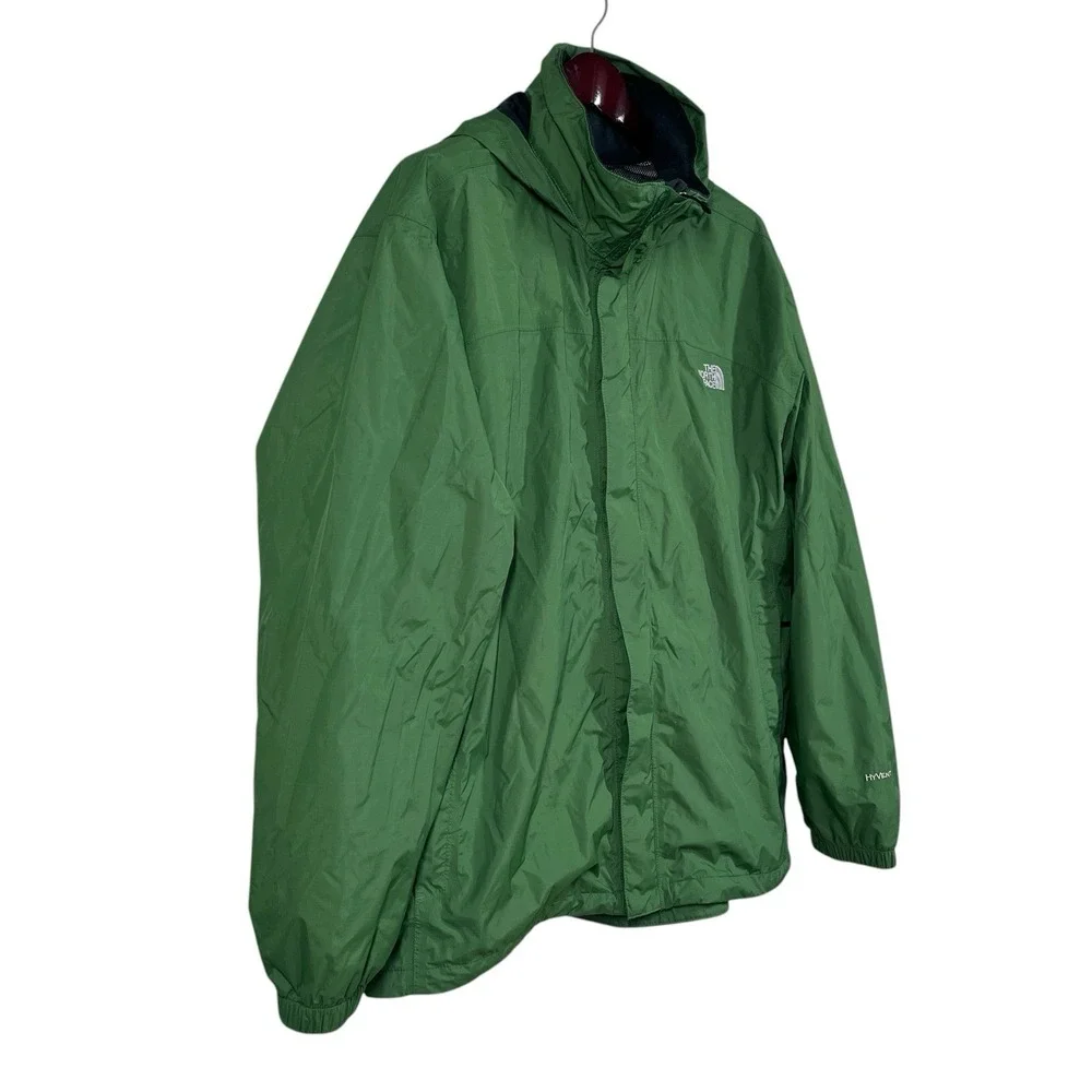 The North Face Resolve Jacket Mens 2XL Green HyVent Breathable Waterproof AR9T